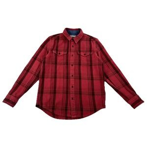 Outerknown Blanket Shirt Button Up Long Sleeve Heavy Cotton Flannel Men's Small